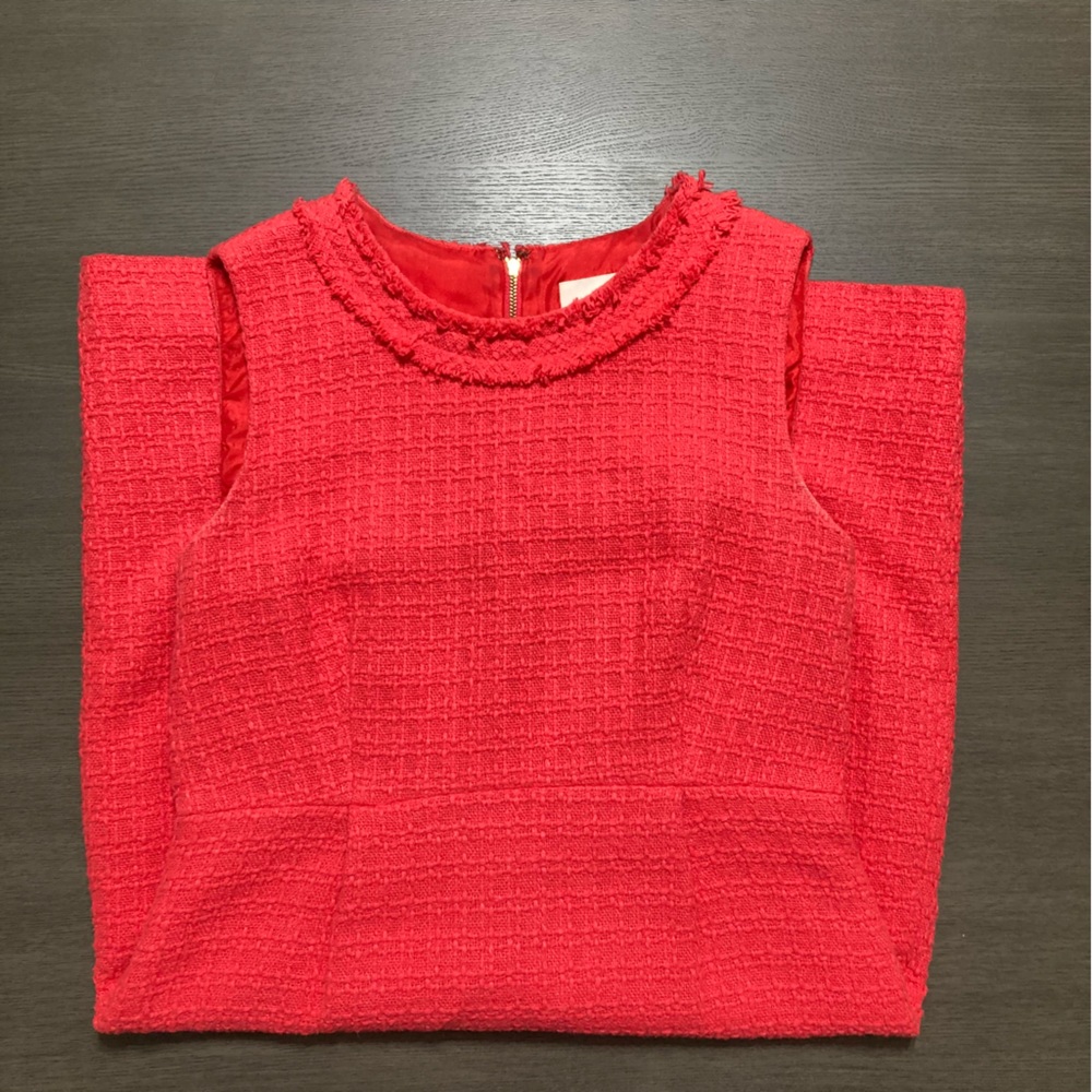 Kate Spade Coral Tweed Dress